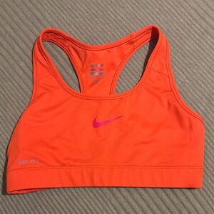 Nike Women's Bright Orange Sports Bra